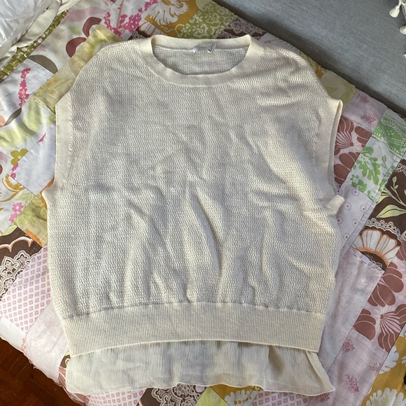 Vince Cap Sleeve cashmere & Silk Trimmed Sweater
XXS F3840 - Picture 9 of 9